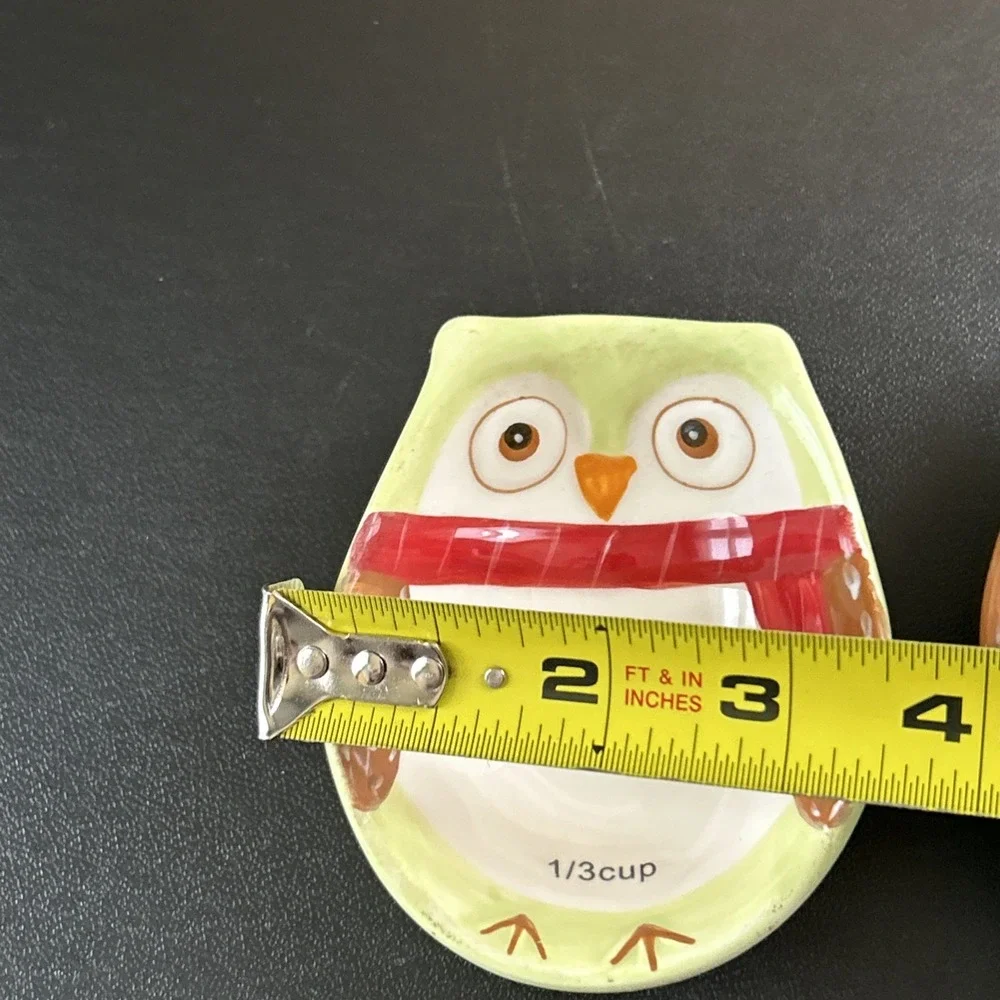 Boston Warehouse Trading Co Owl Measuring Cups Set‎ of 4 Gently Used Nesting